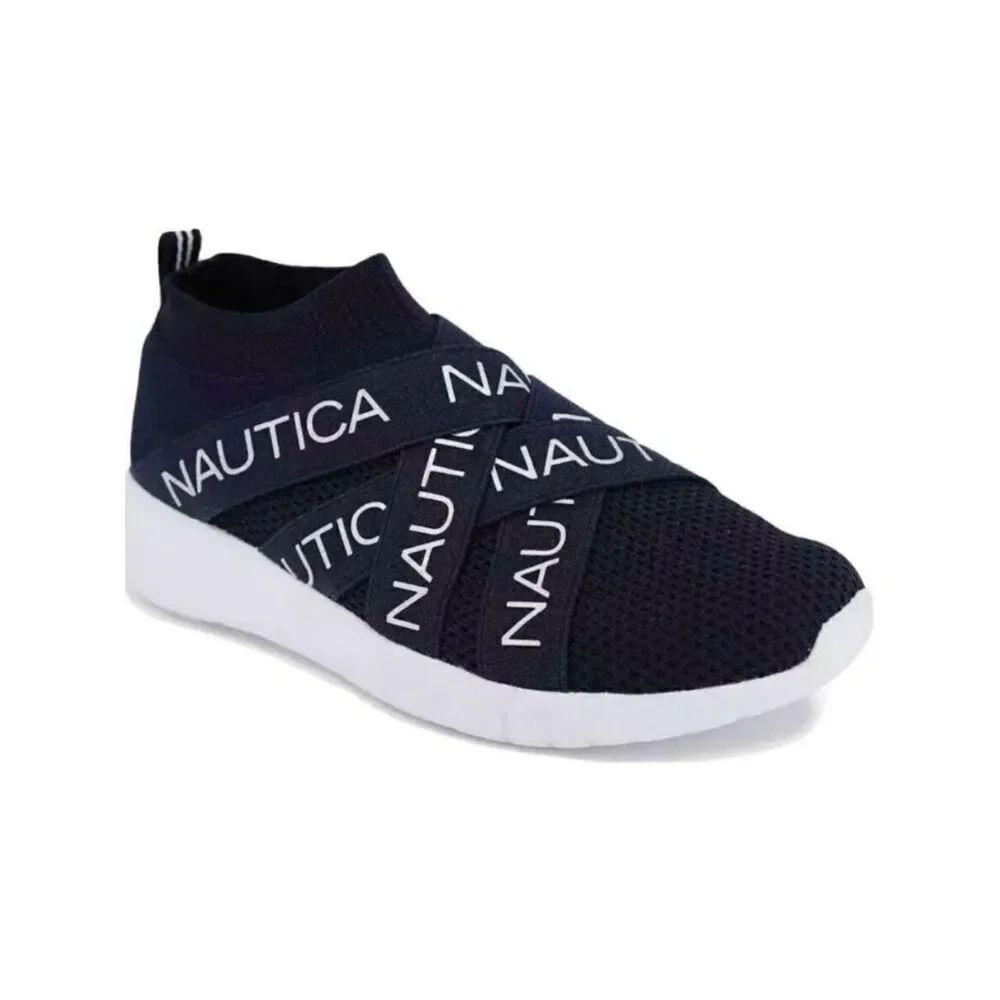 NWT Nautica 8.5 Navy Blue Slip-On Patrika Sneaker Jogger Comfort Running Shoes